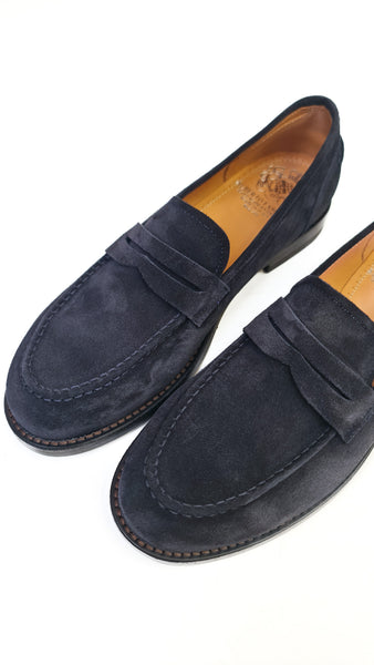 ALBERTO FASCIANI BRENDA DARK BLUE LOAFERS