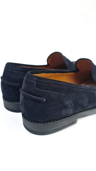 ALBERTO FASCIANI BRENDA DARK BLUE LOAFERS