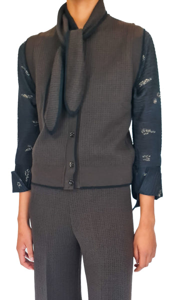 SIYU KNIT MINIRED GILET
