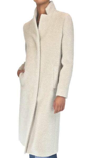 CINZIA ROCCA LONG SAND ALPACA COAT