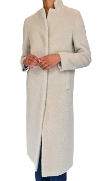 CINZIA ROCCA LONG SAND ALPACA COAT
