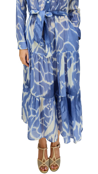 CALIBAN BLUE IKAT DRESS