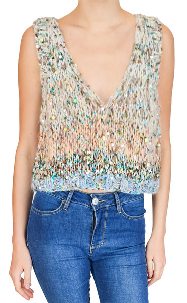DAWN X DARE GINNY HANDKNIT VEST