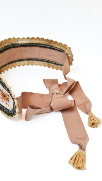 EXQUISITE J RAFFIA BELTS