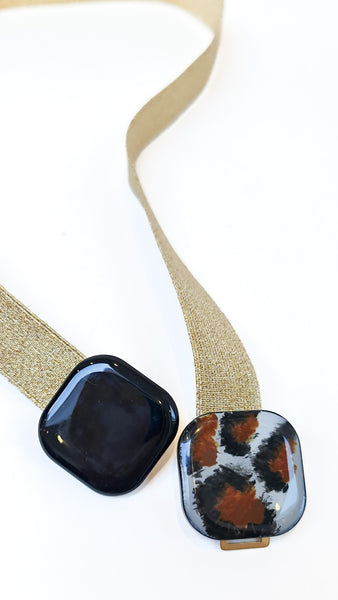 EXQUISITE J GOLDEN LEOPARD BELT