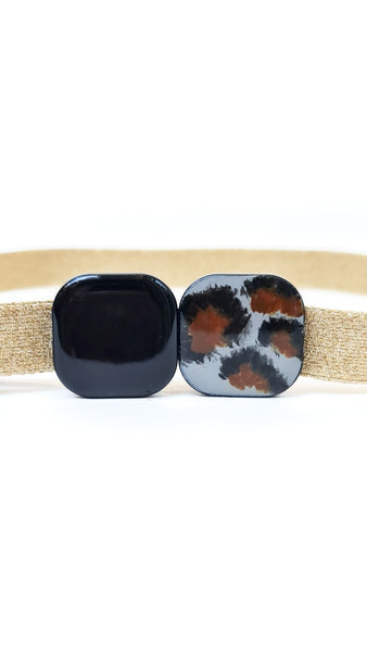 EXQUISITE J GOLDEN LEOPARD BELT