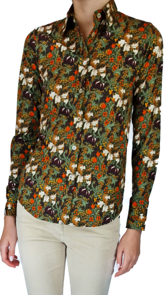 CAMICIA BOTANICA VERDE CALIBAN