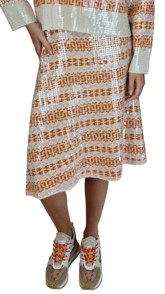 HAPPY SHEEP MERINO SEQUIN SKIRT