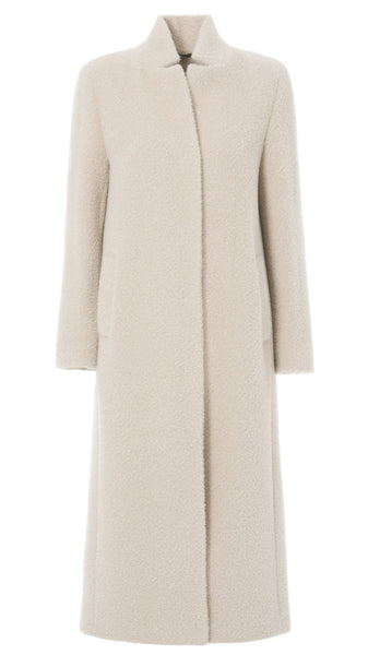 CINZIA ROCCA LONG SAND ALPACA COAT