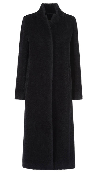 CINZIA ROCCA LONG BLACK ALPACA COAT