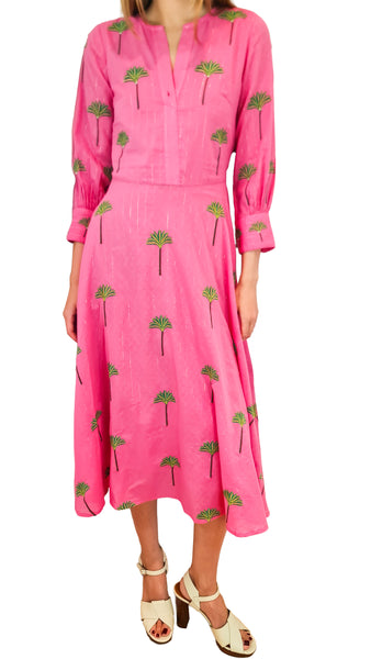 NIMO WITH LOVE AZURITE PINK LUREX DRESS