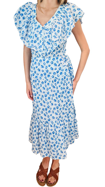 NIMO WITH LOVE SWEET PEA BLOUSE BLUE