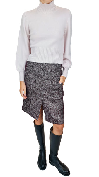 TRUE ROYAL DENISE WINE SKIRT