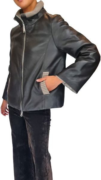 THE JACKIE LEATHERS ZANIAH REVERSIBLE JACKET