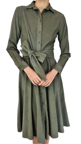 ROSSO35 MOSS LONG CORD DRESS