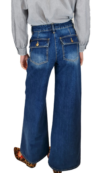 SHAFT FLAIRE FATIGUE JEANS