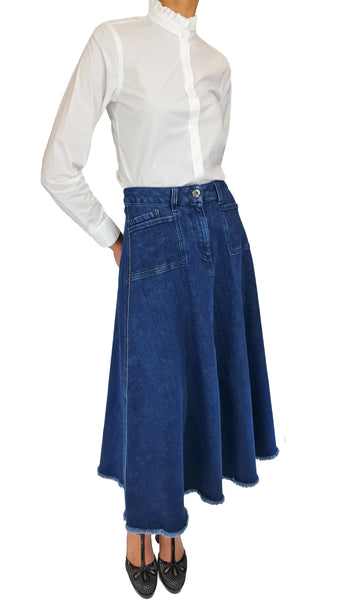 SHAFT LELLY DENIM SKIRT