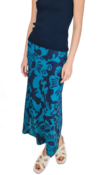 SIYU MARAN BEACH TEAL SKIRT