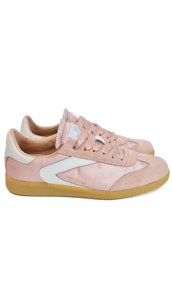 0-105 NOVA PINK SATIN TRAINERS