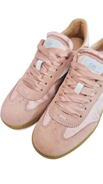 0-105 NOVA PINK SATIN TRAINERS