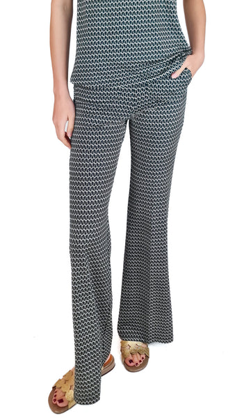 SIYU AMET BLACK CREPE TROUSERS