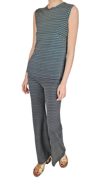SIYU AMET BLACK CREPE TOP