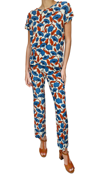 PANTALÓN SIYU SHELLEY SPUGNA AZUL