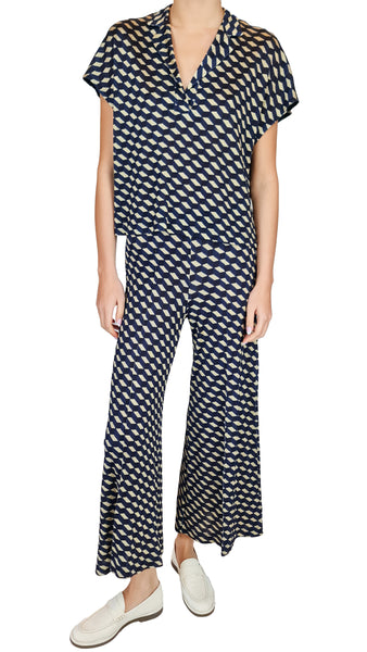 PANTALÓN PIQUÉ PARED AZUL SIYU