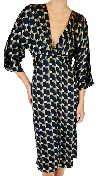 SIYU GEO BRILLO DRESS
