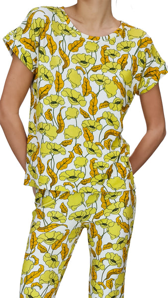 SIYU YELLOW SHELLEY SPUGNA TOP