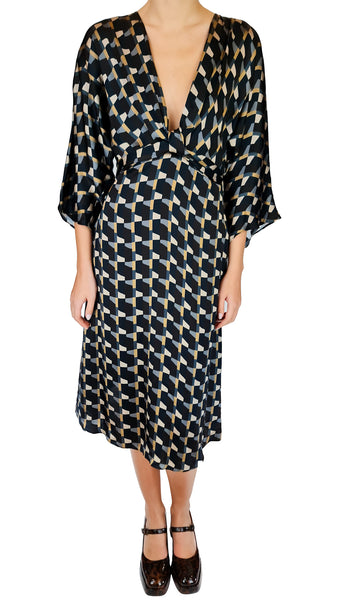 SIYU GEO BRILLO DRESS