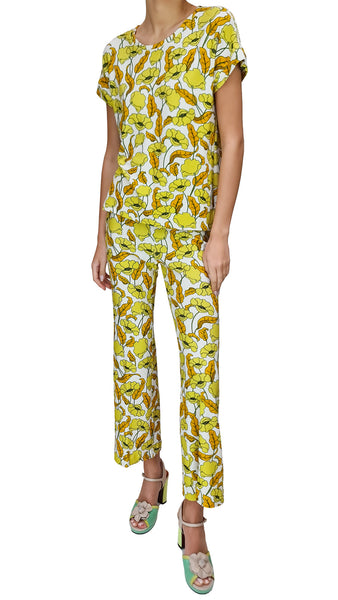SIYU YELLOW SHELLEY SPUGNA TOP
