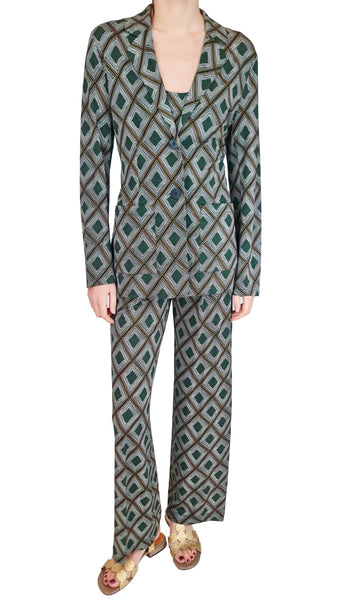 SIYU ZEMLIA BLACK CREPE TROUSERS