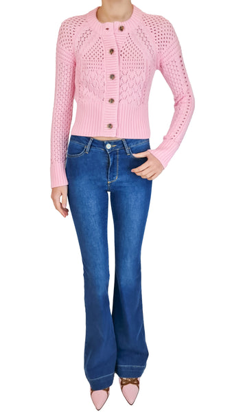 SMYTHE CANDY CROCHET CARDIGAN