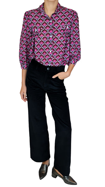 CAMICIA CON STAMPA PIASTRELLE ROSA SMYTHE