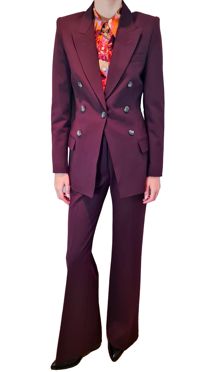 SMYTHE PLUM NOT A DB BLAZER Shop Nina