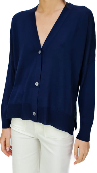 GRAN SASSO TASMANIA NAVY CARDIGAN