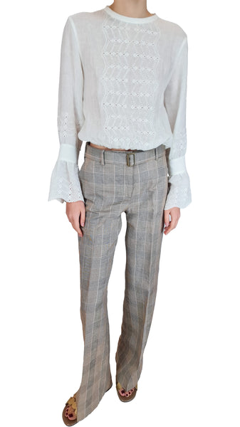 TRUE ROYAL NIKY CHECK TROUSERS
