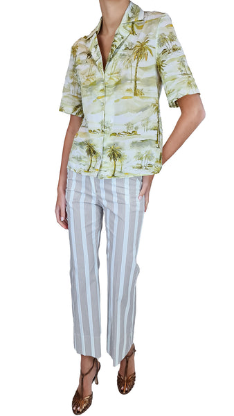 TRUE ROYAL GIADA WHITE BEIGE TROUSERS