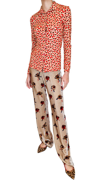 SIYU RED MINUET JERSEY SHIRT