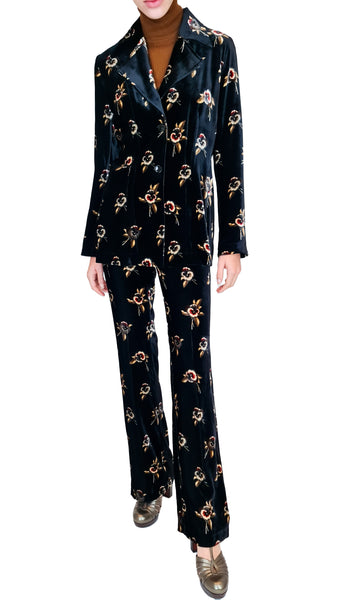 SIYU OFELIA VELVET BLACK PANT