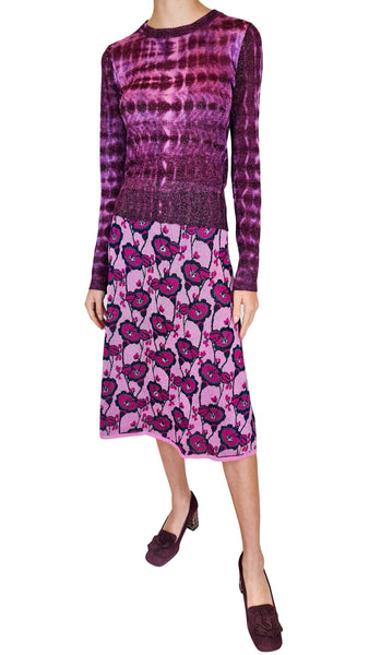 HAPPY SHEEP PINK FLOWERS SKIRT
