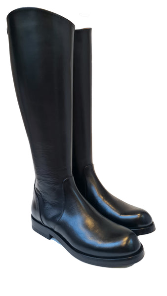 ALBERTO FASCIANI CLASSIC KNEE BLACK BOOTS