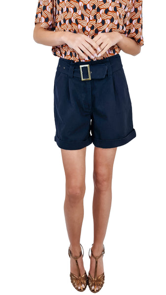 MAISON ANJE ILOU PANTALÓN CORTO NEGRO