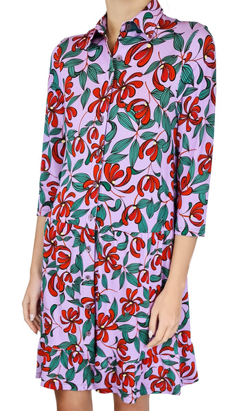 SIYU VIOLET ALINA CREPE DRESS