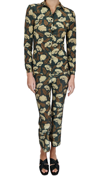 PANTALONI SIYU NERO SHELLEY ORO