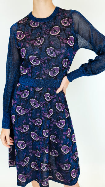 HAPPY SHEEP OCEAN FLOWERS DRESS