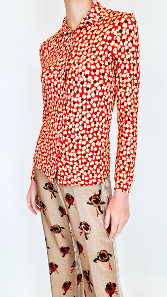 SIYU RED MINUET JERSEY SHIRT