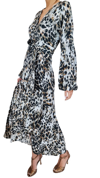 SMYTHE LEOPARD HOSTESS DRESS