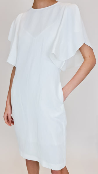 FABIANA FILIPPI LINEN FLUTTER DRESS